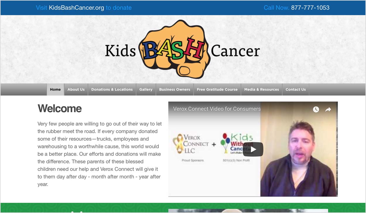 scott trebes kids bash cancer